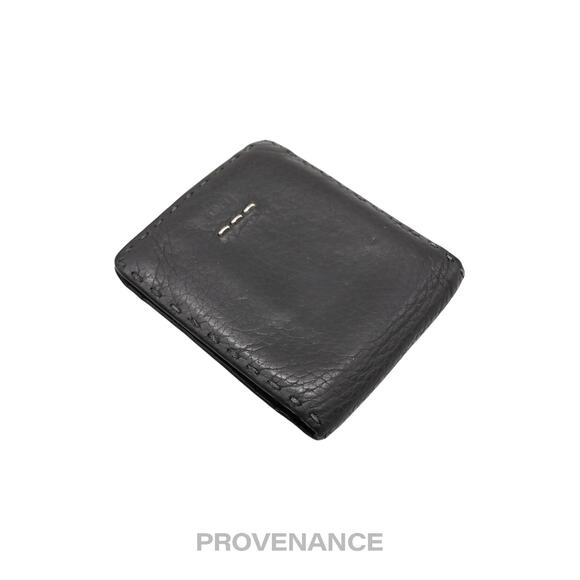 🔴 Fendi Selleria Bifold Wallet - Grey Roman Leather - Picture 3 of 10